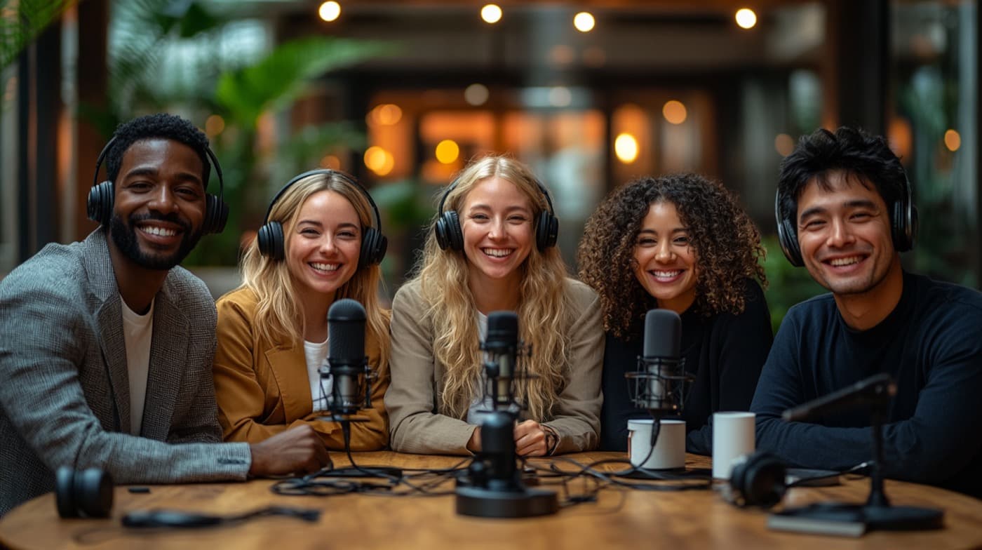 Record with a full crew.