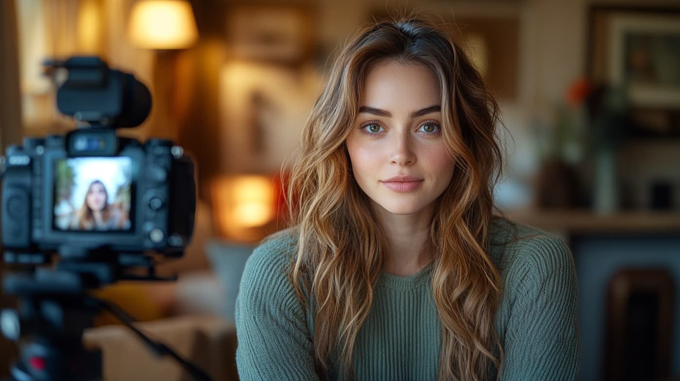 Record with a teleprompter.